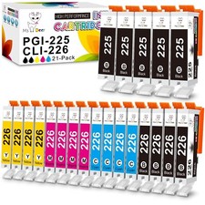 Miss Deer Compatible ink Cartridges 225 and 226 Replacement for Canon PGI-225... picture