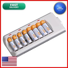 THE PERFECT PART 8 Bay AA AAA Smart Charger 12V Ni-MH Ni-CD with AC Plug picture