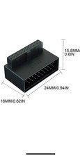 2 PCS L Turn Right Down Angled ZY19B USB 3.0 19/20 Pin Adapter Male Female picture