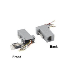 [x10] DB9 Female to RJ45(8P8C) Female Modular Adapter Convert Serial Connection picture