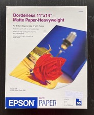 EPSON 11”x14” Borderless Matte Paper-Heavyweight 45 of 50 Sheets picture