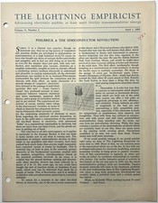 1963 LIGHTNING EMPIRICIST PHILBRICK RESEARCHES OP AMP P65 P66 P2 BOB PEASE ISSUE picture