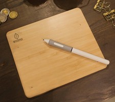 ViewSonic WoodPad 7 Bamboo Graphics Tablet – Open Box – 4096‑Level Pen Included picture