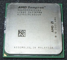AMD SEMPRON 3000+  1.8 GHZ  PROCESSOR, SDA3000AIO2BX,  SOCKET 754, US SELLER picture
