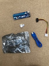 MintCell 6 Pack of V006S 6 PIN PCI-E Express 1X to 16X 60cm Riser GPU Mining picture