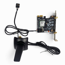 MSI AXE5400 WiFi 6E 802.11ax PCIe x1 Wireless Card 5400 Mbps w/ Antenna picture