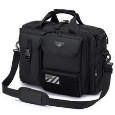 Stypos Tactical Messenger Bag, Briefcase for Man 18inch Large, Black picture