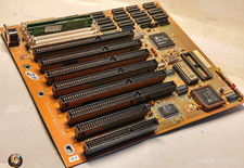 TOP 286 VLSI SCAMP Motherboard Biostar MB-1220/25VE w Harris 20 Mhz + 8 MB RAM picture