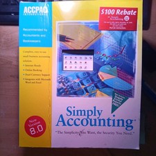 ACCPAC SIMPLY ACCOUNTING 8.0 WINDOWS PC  CD-ROM; NEW SEALED (4) picture