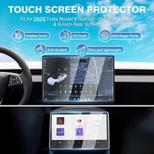 (2 PCS) Tempered Glass Screen Protector for Tesla Model Y 2025/2026 Accessories picture