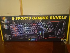 Four And 1E Sports Gaming, Bundle Keyboard And Headset Mouse Pad New Inbox, Rgb picture