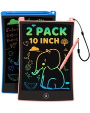 KOKODI 2 Pack 10 Inch LCD Writing Tablet for Kids, Colorful Doodle Board Erasabl picture
