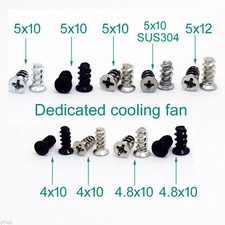 100pcs Durable Screws Computer PC Case Cooling Fan Mount Screws For Fans picture