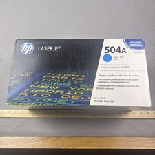 HP CE251A Cyan 504a Toner Cartridge Genuine picture