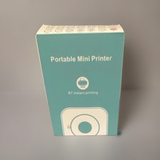 Portable Mini Mobile Printer, Thermal Black & White, Bluetooth Connectivity picture