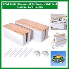 Elegant 2 Count Cord Cover Box Set - Stylish & Functional Cable Management picture