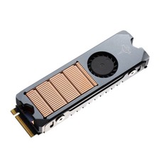 M.2 NVME PCIE SSD Cooler Copper Substrate Heatsink Radiator Fin 4Pin PWM Min Fan picture