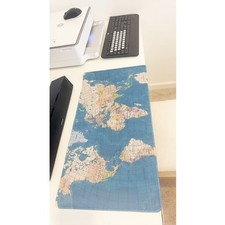 Aesthetic Vintage World Map Large Mouse Pad 23.6