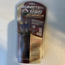 Monster Ultimate Performance 7ft USB AV Cable LED Light Powerflow New Sealed picture