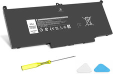 F3YGT 60WH Latitude 7480 7490 Battery 2X39G Replacement for Dell Latitude 12 700 picture