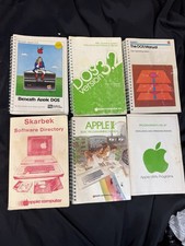 Vintage Lot Of 6 Apple Computers Programming Manuals Software Books Apple II picture