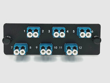 Panduit FAP6WBUDLCZ Compatible 12 Port LC SM UPC OS1 / OS2 Adapter plate picture