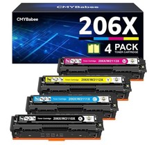 CMYBabee Compatible Toner Cartridge Replacement for HP 206X 206A 4 Pack picture