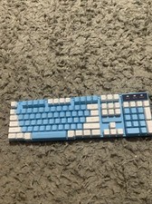 Rainbow Backlit T3 Keyboard  Blue/white No Cords picture