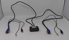 Tripp Lite 2-Port USB/VGA Cable KVM Switch with Cables and USB Peripheral S2 302 picture