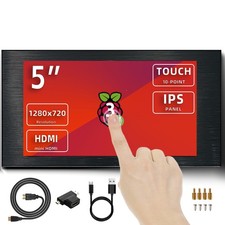 VIEWMEI 5 inch Touch Screen Monitor, 1280x720 Mini IPS Display, HDMI PC Monit... picture