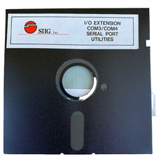Computer 5.25 Floppy Software SIIG I/O Extension Com3/Com4 Serial Port Utilities picture