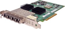 QLogic QLE2564 PX4810402-01 Quad Port 8G SFP+ PCIex8 Network Adapter 4xMini GBIC picture