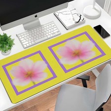 1pc Floral Purple Frame Precise Mouse Tracking Sweat Stain Resistant Easy to W picture