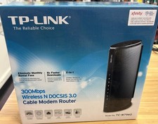 TP-Link TC-W7960 DOCSIS 3.0 Modem Router - 300Mbps WiFi N - Tested Working picture