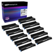 10 Pack Compatible PC501 Fax Cartridge with Roll for Brother FAX 575 878 Printer picture