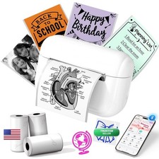 Memoking Q02E Mini Sticker Printer Inkless Portable Sticker Maker picture