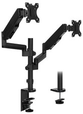 Mount-It Dual Monitor Arm Mount Desk Stand  Fits 24-32 Inch  - REFURBISHED picture