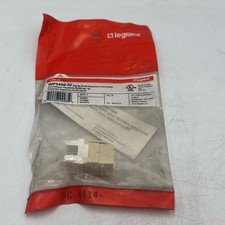 Legrand On-Q Keystone Connector Cat 5e 1-Port Ivory WP3450-IV RJ45 Easy Punchdow picture
