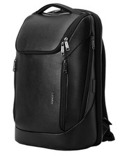 LENZN Durable Leather Laptop Business Backpack Perfect for Men & Large, Black picture
