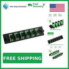 Duogalia SC APC Fiber Patch Panel, 6 Port 1-Pack picture