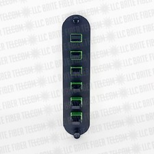 CCH-CP72-E3 Compatible  Adapter Panel 6 MPO 72 fiber GREEN SM APC KEY UP/DOWN picture