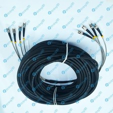 ST-ST 4 Strand 9/125 Single Mode Fiber Patch Cord Field Outdoor Fiber Cable 75M picture