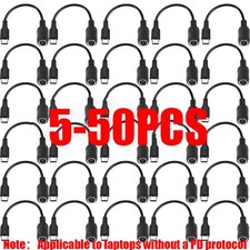 Lot 5-30pcs for HP DELL 100W  7.4mm Power Adapter Converter Cable To USB-C Port picture