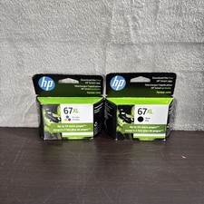 Genuine HP 67XL Black & Tri Color Ink Cartridges 3YP31BN Dated 03/2027+ NEW picture