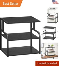 Compact 3-Tier Printer Stand with Adjustable Shelves - Ideal for Home Offices picture