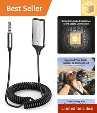 Durable Bluetooth 6.0 Receiver for Car - Easy Setup & Versatile Compatibility picture