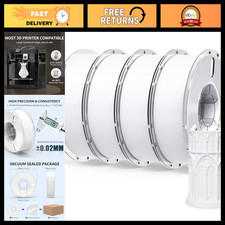 High-Quality White PLA Plus 3D Printer Filament Bundle, 4KG - Durable & Easy to picture