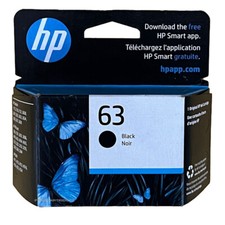 HP 63 Black Ink Cartridge Retail Box Not Expired picture