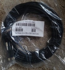 NEW Null Modem Micro-DB9 to DB9/F Serial Cable 038-003-084 A07 EMC 25 Feet picture