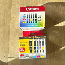 Set of two. Canon Genuine Inkjet Value Pack PGI-250 CLI-251 BK/C/M/Y 5-Pack picture